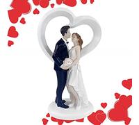 Figura de boda pareja casada que se da un beso, pastel Topper boda novia y novio, figura de boda, figura para pareja para bodas compromisos, cumpleaños