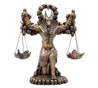 Figura de bronce del antiguo dios egipcio del inframundo Anubis, guardi n de las escamas, 85 pulgadas, Pacific Giftware