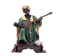 Figura de bronce vienés - árabe con laúd - escultura de músico - estampado minero Viena - pintado a mano - antiguo - vintage - altura 15 cm - oriental - figura coleccionable - decoración - idea de