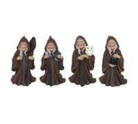Figura de Bruja 4 Unidades para Decoración de Fantasía y Etnico