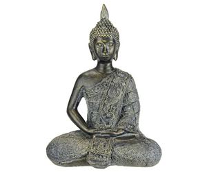 Figura de Buda meditando sentada, estatua, escultura, busto, estatua, ornamento, figura de Buda, Feng Shui, decoración de jardín, terrazas, balcón, decoración, estatua de Buda, accesorio para el