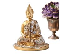 Figura de Buda, pequeño Quemador de Incienso de Resina, para Manualidades, decoración del hogar para meditación, Yoga, Sala de té, Ventana, Escritorio, Dormitorio, Porche, Altar