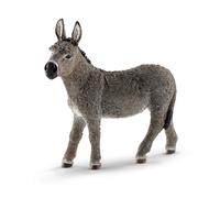 Figura de burro realista de Schleich Farm World: juguete de granja muy detallado y duradero, divertido y educativo para ni os y ni as, regalo par