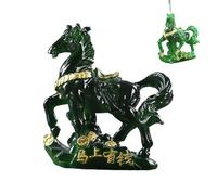 Figura de caballo de té chino que cambia de color, mascota de té de caballo de la suerte con función de año activado por calor, cambio de color chino