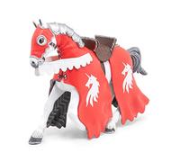 Figura de Caballo del Caballero Unicornio con Lanza, Colección Fantasía | Juego creativo en el mundo de los caballeros | pintado a mano | montura para exhibir y coleccionar | regalo desde los 3