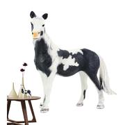 Figura de caballo genérica de juguete modelo - PP 12cm 80G | Estatua de animal de simulación, decoraciones creativas, de colección para | Decoración de granja de juego educativo