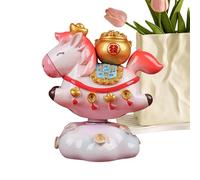 Figura de caballo, resina giratoria 360, decoración del hogar, lindo pony riqueza, decoración de escritorio, oficina, salón, cocina, entrada, ventana, tiendas, baño, vacaciones, año nuevo