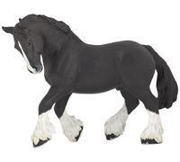 Figura De Caballo Shire Negro Papo, Multicolor, Tamaño Único
