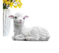 Figura de cabra - Objeto animal de resina, decoración de jardín | Estatua decorativa para exteriores que se ve muy bien en el patio o en el césped, decoración natural para interiores que puede ser