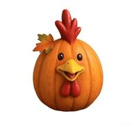 Figura de calabaza con diseño de animales, resina, 7,6 cm, Halloween | Diseño de animales, divertido para el aspecto, perfecto para Halloween, Acción de Gracias, estructura de resina sólida
