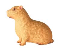Figura de Capybara - Algodón de goma suave, escultura de Capibara | Textura fina y forma realista, estatua de decoración de animales | Estatua de Capy-bara para decoraciones navideñas