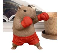 Figura de Capybara - Divertida Estatua Moderna Antideslizante con Base, Lindas Figuras de Animales, decoración del hogar con Textura Realista Pintada a Mano, Escultura de Sala de Estar, de