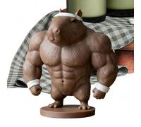 Figura de Capybara - Divertida Estatua Moderna Antideslizante con Base, Lindas Figuras de Animales, decoración del hogar con Textura Realista Pintada a Mano, Escultura de Sala de Estar, de