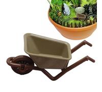 Figura De Carretilla De Juguete Genérico - Carretilla Miniatura, Carretilla De Casa Dee, Pequeña Carretilla Dee Jardín, Mini Carro Decorativo | Escenario Deeeee Decoración Deeee Jardín en Maceta Deeee