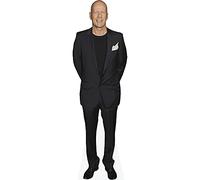 Figura de cartón de Bruce Willis (Black Suit) a tamaño Real - Decoración para Fiestas, cumpleaños y photocall - Soporte Plegable Incluido