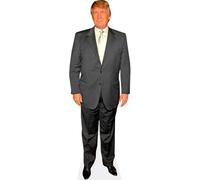 Figura de cartón de Donald Trump (2007) a tamaño Real - Decoración para Fiestas, cumpleaños y photocall - Soporte Plegable Incluido