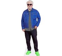 Figura de cartón de Pedro Almodovar (Denim) a tamaño Real - Decoración para Fiestas, cumpleaños y photocall - Soporte Plegable Incluido