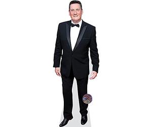 Figura de cartón de Tony Hadley (Bow Tie) a tamaño Real - Decoración para Fiestas, cumpleaños y photocall - Soporte Plegable Incluido