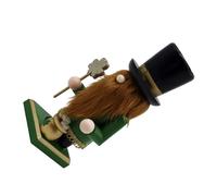 Figura de Cascanueces Soldado de Madera Verde 23cm Decorativa | Diseño Irlandés Festivo Detalles Pintados a Mano, Adecuado para Centro de Mesa y Bandejas Escalonadas