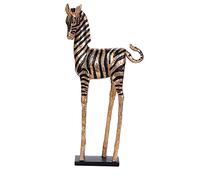 Figura De Cebra Estatua De Feng Shui Estatua Creativa Dorada Decoración Del Hogar Estatua De Caballo La Escultura De Animal Representa La Buena Suerte De La Carrera Y La Fortuna,20×7×41cm