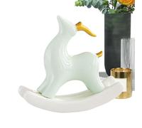 Figura de - cerámica, Estatua de, Recuerdo | Pet de té con Acabado Elegante, navideños para coleccionistas Adolescentes Adultos Escritorio librería de Mantel decoración del hogar