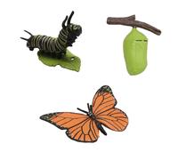 Figura de Ciclo de Vida de SimulacióN de una Mariposa Monarca, Ciclo de Crecimiento, Insectos, Animales, BiologíA Educativa, Juguete de Ciencia