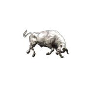 Figura de cobre negro en miniatura de toro de Wall Street, figura de latón con diseño de buey del zodiaco de la suerte, escultura de oficina, hogar, estudio, escritorio, decoración de coche, colección