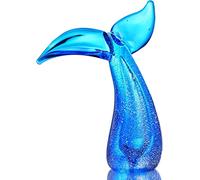 Figura De Cola De Ballena De Vidrio Soplado A Mano De Arte Moderno, Coleccionables, Escultura, Adorno De Mesa, Regalos