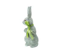 Figura de conejo de Pascua - Escultura decorativa al aire libre, acento festivo para el hogar | Construcción artesanal de espuma brillante, diseño compacto de pie, estilo de celebración de primavera,