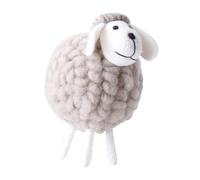 Figura de cordero de fieltro hecha a mano - Juguete de lana de fieltro artesanal, decoración suave y linda | Figura de oveja de peluche para árbol, hogar, oficina, habitación, regalo único