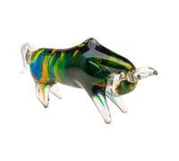 Figura de cristal - Estilo Murano antiguo - Toro bravo - 24cm, 1,2kg
