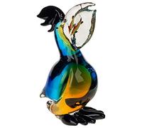 Figura de Cristal pelícano Vidrio pájaro Estilo Antiguo Murano - 25cm
