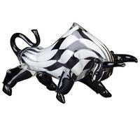 Figura de Cristal Vidrio Toro Estilo Antiguo Murano - 33cm