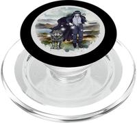 Figura de Cuento de Hadas Guerrero Lobo Lobo Naturaleza Fantasía PopSockets PopGrip para MagSafe