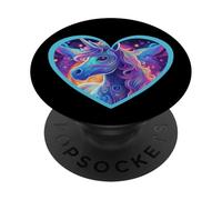 Figura de cuento de hadas Unicornio Unicornio Corazón Corazones Niños PopSockets PopGrip Adhesivo