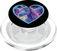 Figura de cuento de hadas Unicornio Unicornio Corazón Corazones Niños PopSockets PopGrip para MagSafe