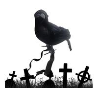 Figura de cuervo genérica - Cuervo de imitación de halloween | Accesorio de Cosplay con banda elástica para disfraz para uso en interiores al aire libre, jardín, patio tumbas casa embrujada trasero
