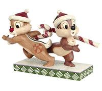 Figura de Dale y Chip en Navidad, Diseñada por Jim Shore, Disney Traditions, Enesco