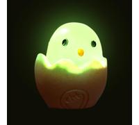 Figura de de Pollito, Pequeños Pollitos de Resina, Glow at Night Pequeños Animales Paisaje Artesanía, Decoración de Cáscara de Huevo Agrietado Pollitos de Resina de Dibujos Animados