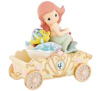 Figura de desfile de cumplea os de princesas Disney Precious Moments, color rojo, 4,5 pulgadas