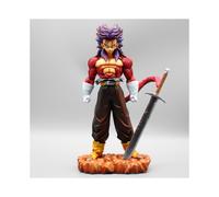 Figura de Dragon Ball Z Trunks de 29 cm (morado), figura de anime GK Super Saiyan 4, estatua de PVC