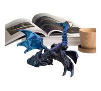 Figura de dragón, dragón de juguete, simulación impresa en 3D, adornos de dragón volador | Artesanía creativa, articulación móvil -Executive Desk Zappet Toys for Home Office