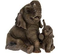 Figura de Elefante con Becerro de Lesser & Pavey