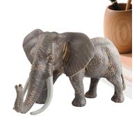 Figura de elefante genérica, juguete de elefante asiático, talla sólida, Educational Ornament for Boys, Girls, Early Learning, Library, Kindergarten, Patio, Garden, Backyard Decor