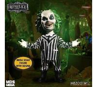 Figura De Escala Mega De Beetlejuice De Mezco 15" Con Sonido