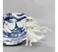 Figura de espadachín chino de Kung Fu con diseño de mesa de arena, mini suministros de paisaje, decoración de escritorio, miniaturas de jardín de hadas