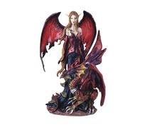 Figura de fantas a de duendecillo con drag n de la colecci n de hadas de George S. Chen Imports