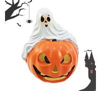 Figura de fantasma fantasma genérico Spooky - resina de Halloween Fantasma Figurinee | de exhibición de escritorio ligeros | Escultura de resina Spookyy para dormitorio, armarios, pieza
