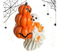 Figura de fantasma genérica, resina fantasma estatua de Halloweeen decoración, linda ornamentos Whimsical Seasonal Scene, Seasonal Décor Prop for Porch Shelf Fireplace Mantel Haunted House