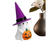 Figura de fantasma luminosa genérica | Figura de fantasma de resina para decoraciones de Halloween - Estatua espeluznante linda con LED para chimenea, estante de oficina, mesa centro de mesa